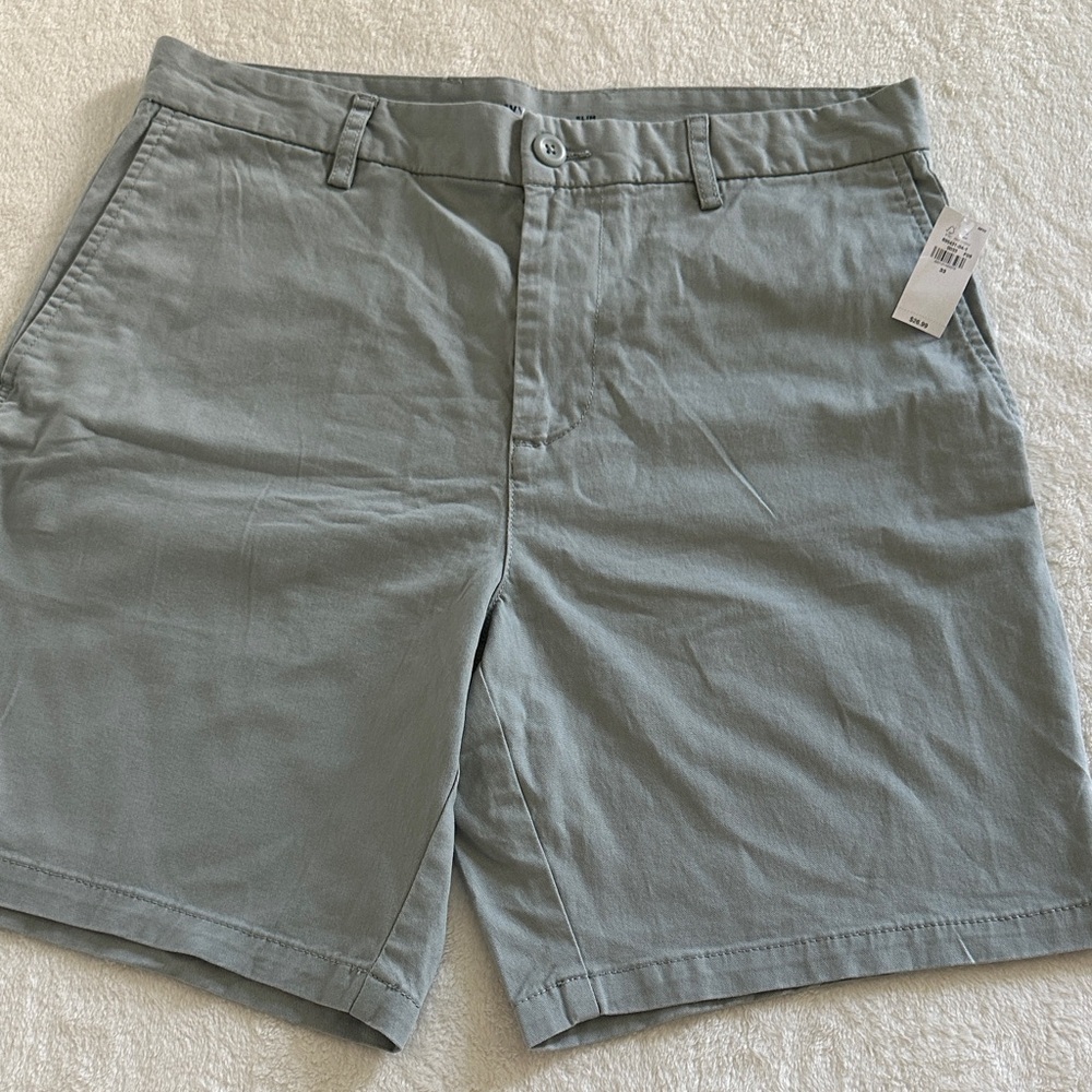 Old Navy Flat Front Gray Shorts NWT